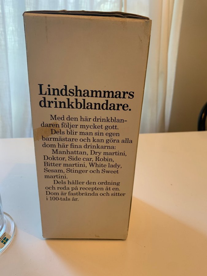 Vintage Drinkblandare från Lindshammars