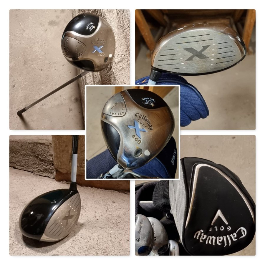 Komplett Golfset Dam - Blå/Svart Bag - Callaway Driver