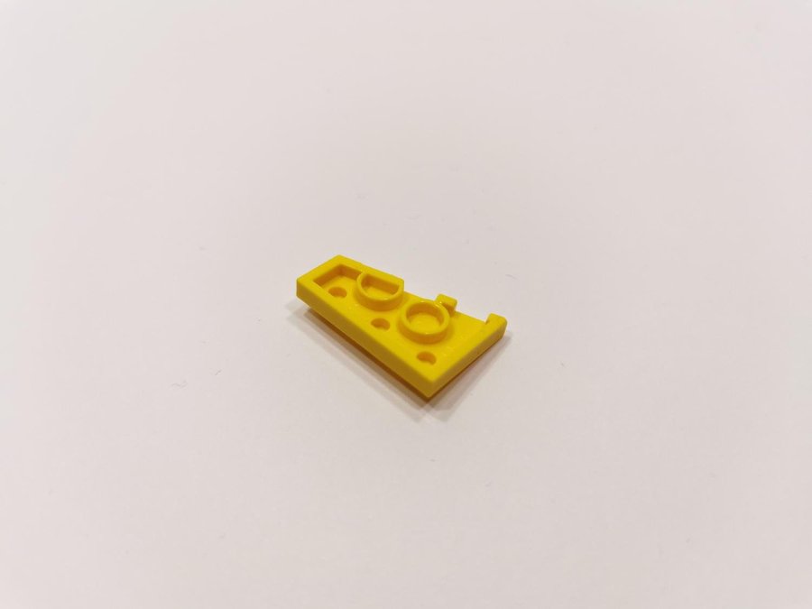 Lego - wedge - vinge - plate - vänster - 3x2 - part 43723 - gul