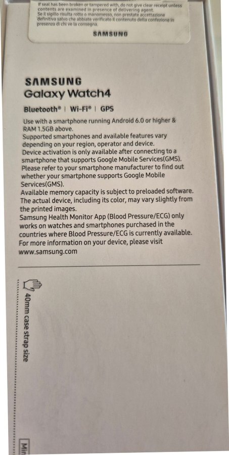 Samsung Galaxy Watch4 Svart