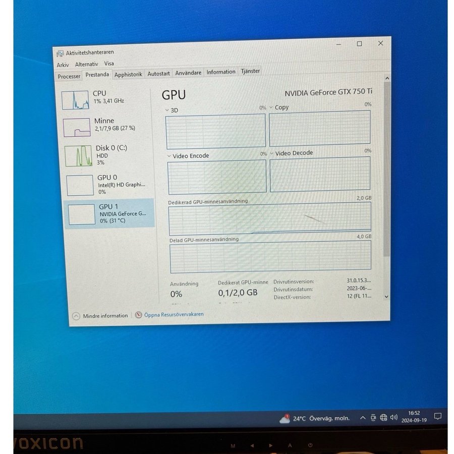 HP ProDesk 600 G1 TWR i5-4590 CPU @330GHz