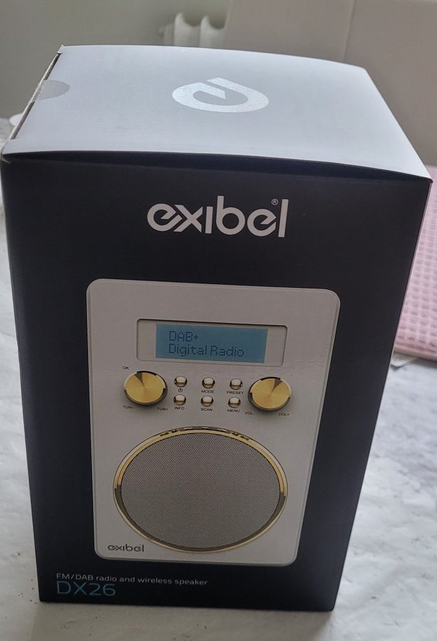 DAB- och FM-radio med Bluetooth, Exibel DX26