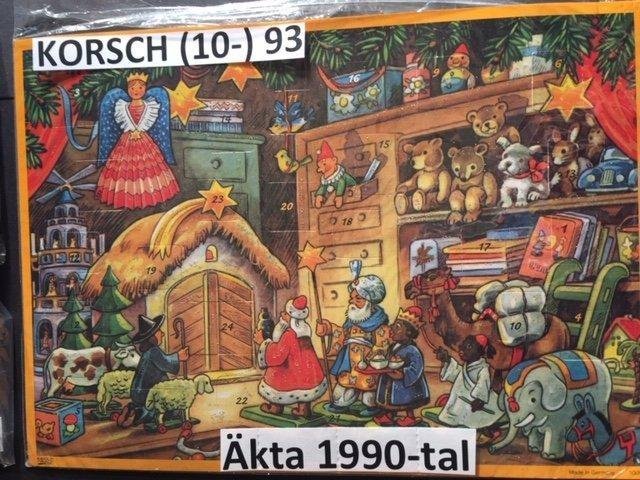 Adventskalender KORSCH 93.Hummel: Leksaksaffären.1990-2006. A4=20x30cm