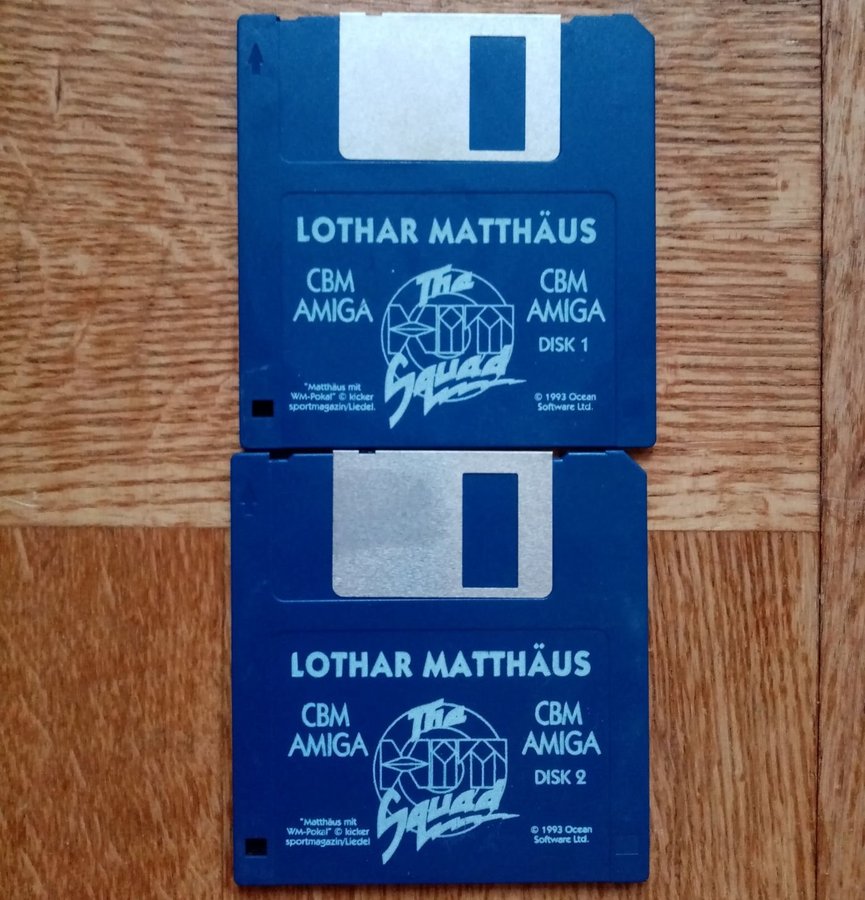 Lothar Matthäus (Hit Squad - Ocean) - AMIGA - 2 x Lös Disk