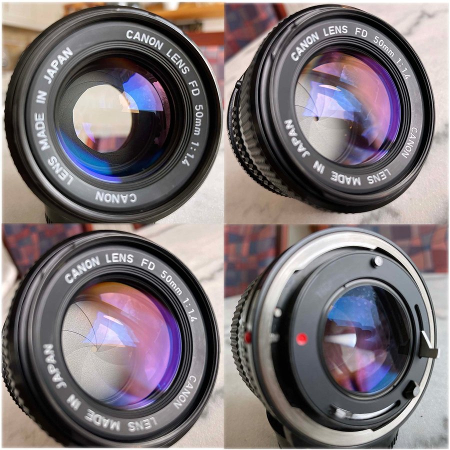 Canon FD FDn 50mm f1.4 newFD=SSC multicoat 50/1,4 50/1.4 + UV Filter