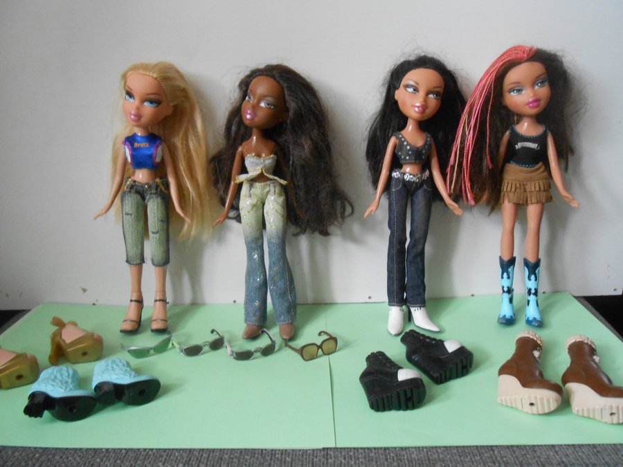 Bratz dockor Fyra stycken från 2001