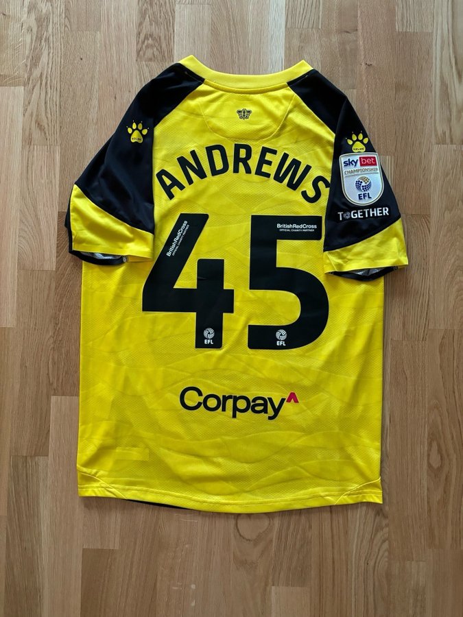 Watford FC matchanvänd matchtröja Ryan Andrews