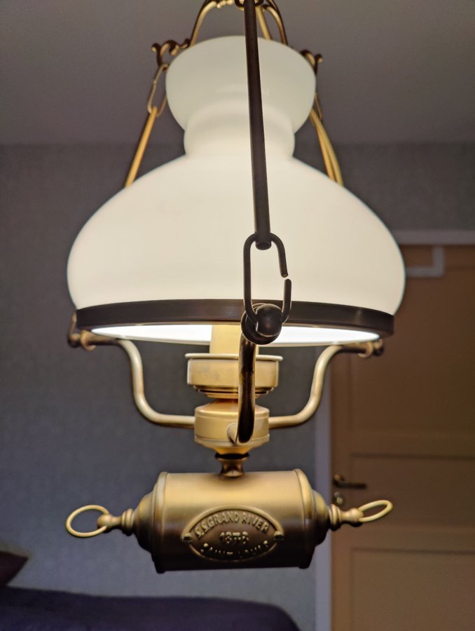 Retro takfotogen lampa GRAND RIVER 1873 Sant Louis