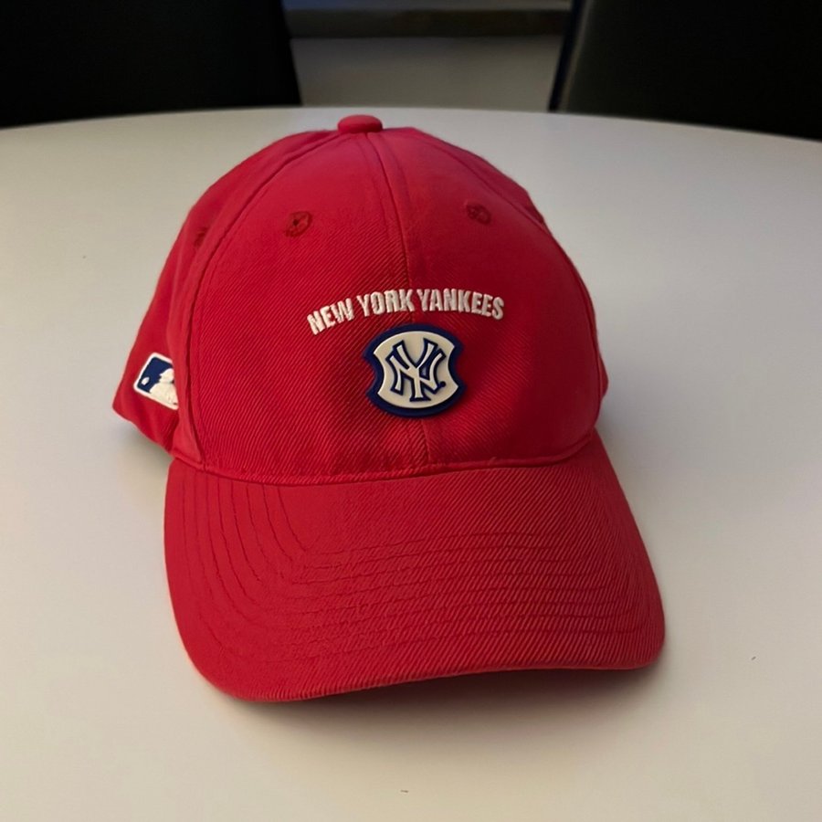 Vintage New York Yankees cap keps röd