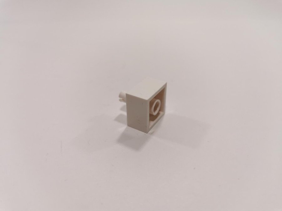 Lego - brick - modifierad pin - 2x2 - part 4729 - vit