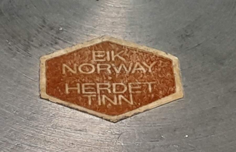 Eik Norway Herdet Tinn Skål