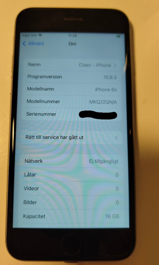 iPhone 6s 16GB grå