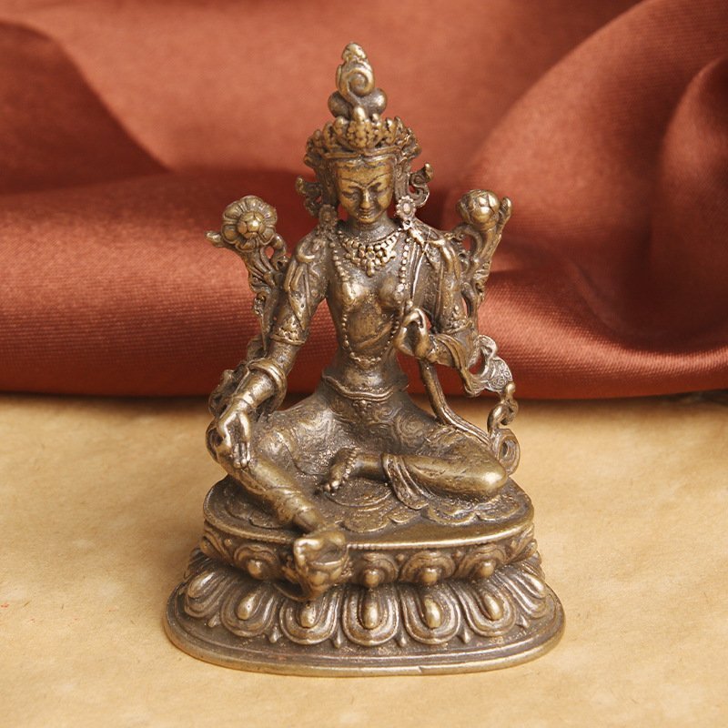 Antique Tibetan Buddhist Goddess Tara Statue