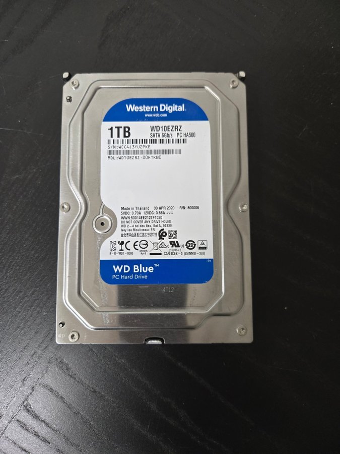 Western Digital WD10EZRZ 1TB SATA HDD