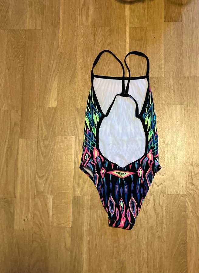 Funkita flerfärgad baddräkt, stlk UK 8