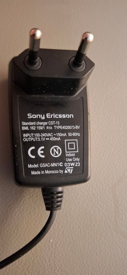 Sony Ericsson Laddare