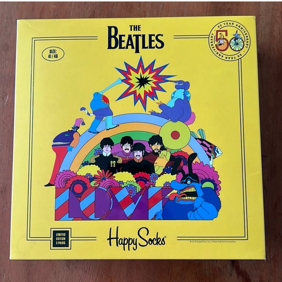 Beatles Happy Socks box limited edition