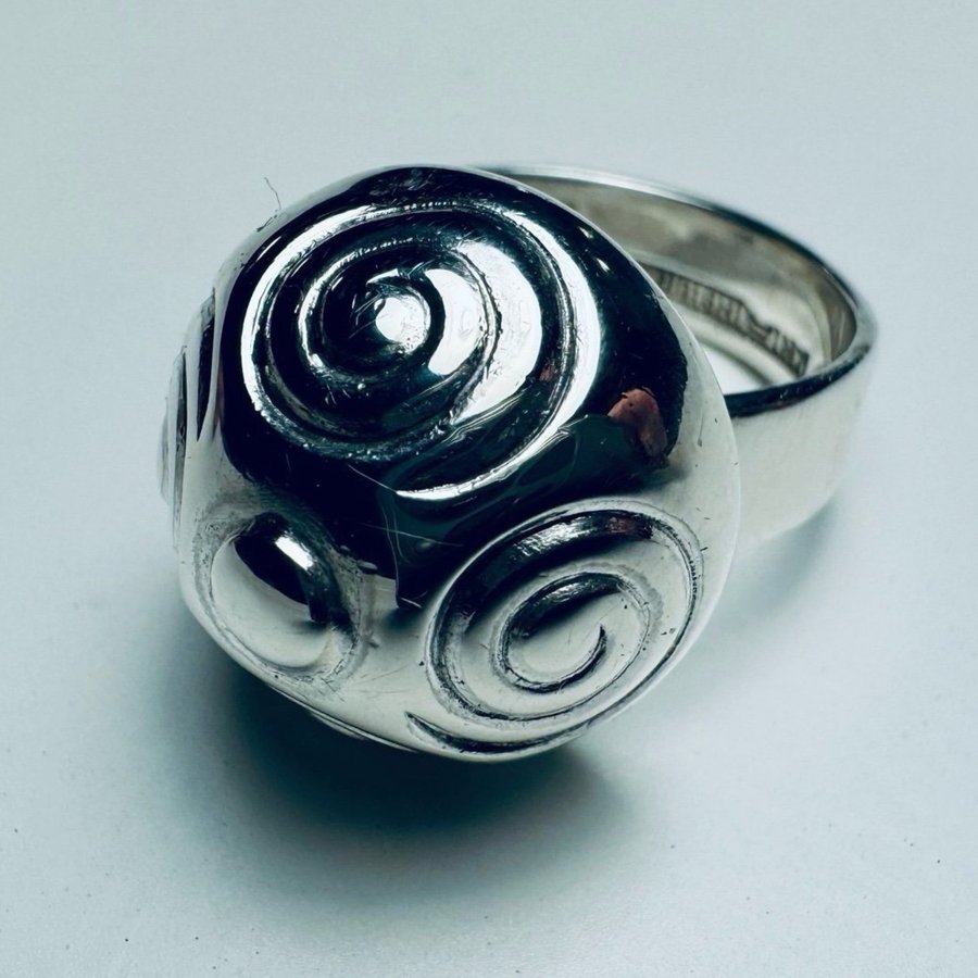 KALEVALA KORU, "Spiralring Halikko" 1966, Finland, 7,4g , Stl 18,3