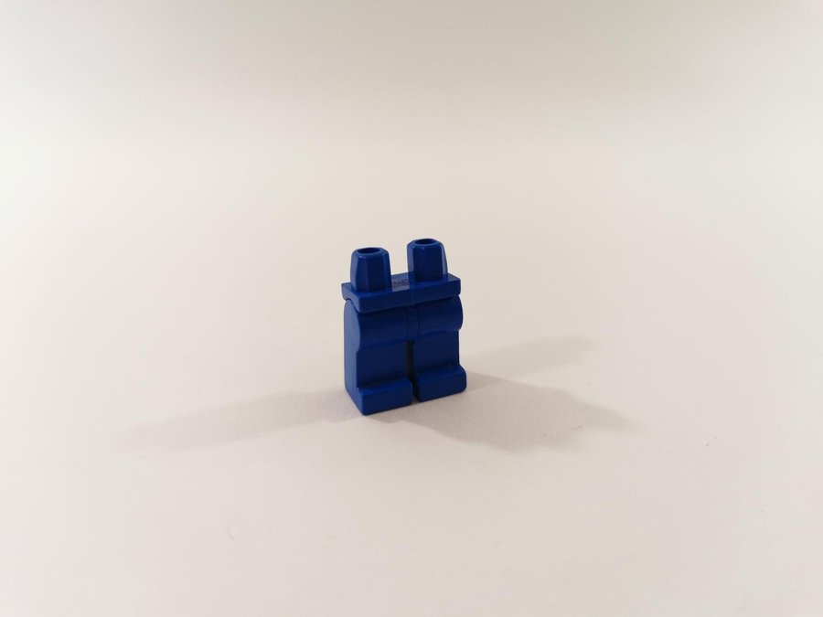 Lego - ben - hips  legs - till minifigur - part 970c00 - blå