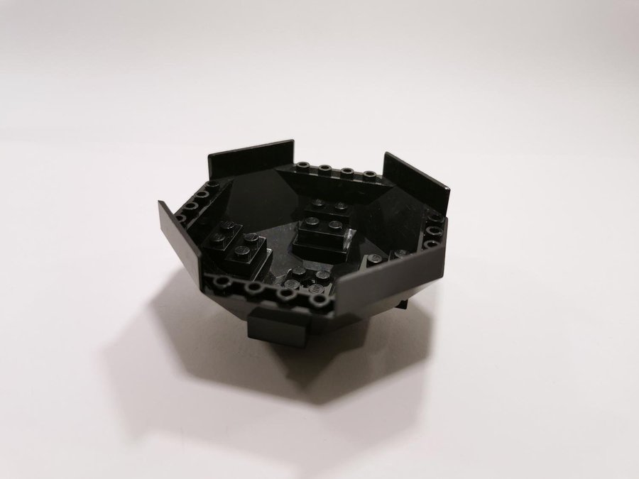 Lego - cockpit - octagon - 10x10 - part 2618 - svart