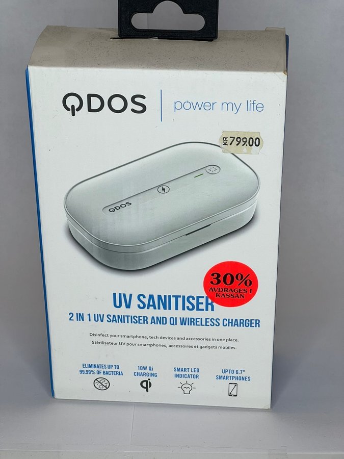 QDOS UV-desinfektionsmedel / QI Charger