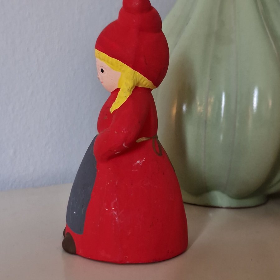 Tomte flicka, retro. Keramik