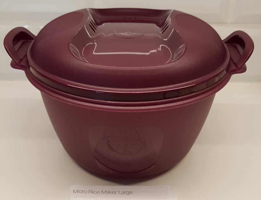 NY Easy Rice Stor 3l Tupperware riskokare micro EasyRice färdigt ris på ca 15min