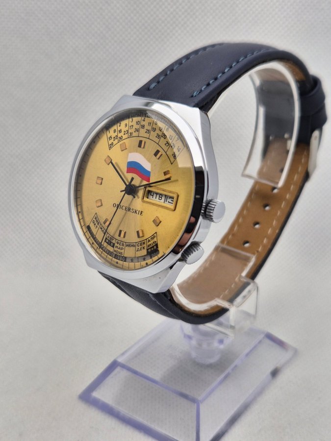 Vintage Raketa perpetual Calendar mechanical USSR watch