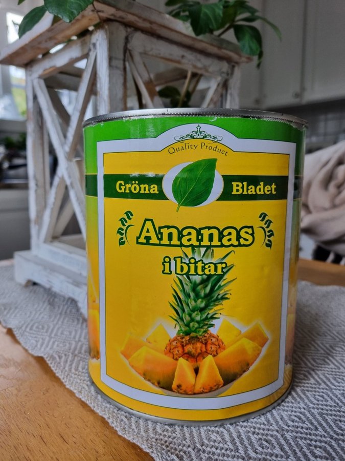 Gammal plåtburk ananas 3 kg