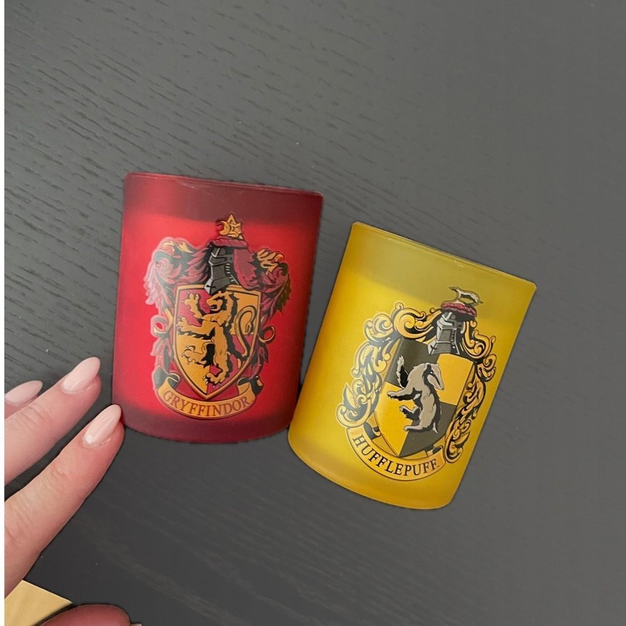 2st Harry Potter candles: Gryffindor Hufflepuff