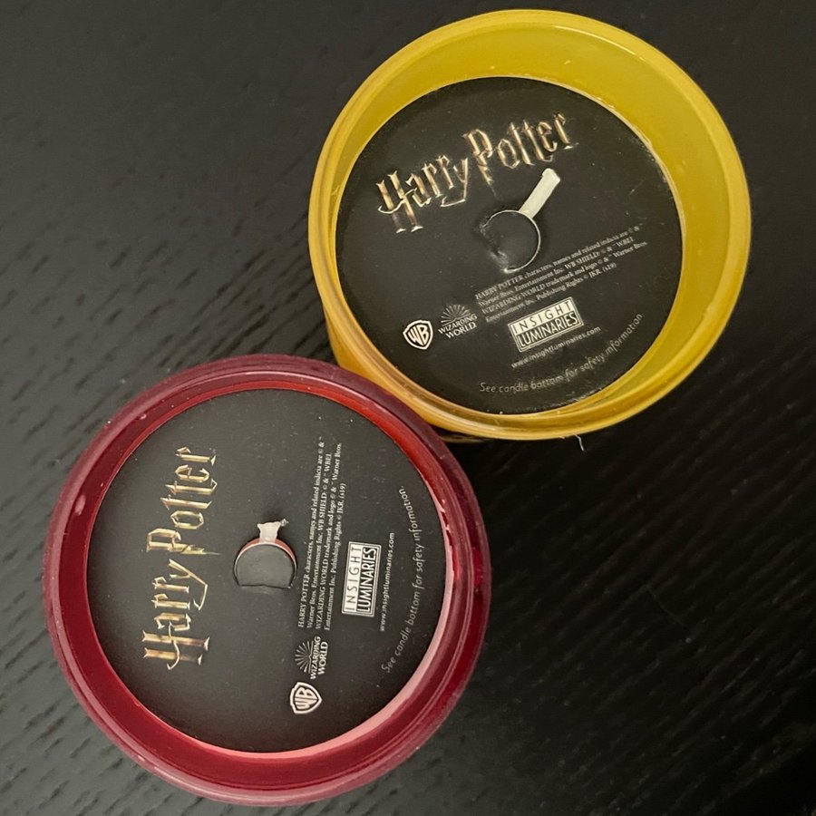 2st Harry Potter candles: Gryffindor Hufflepuff