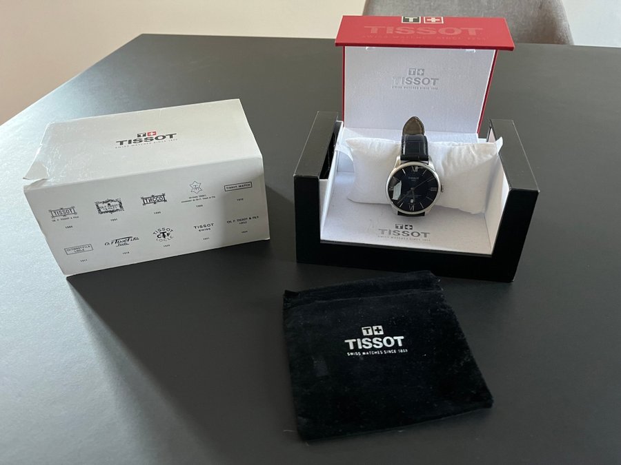 Tissot Chemin Des Tourelles Powermatic 80 Silicium Blå Urtavla