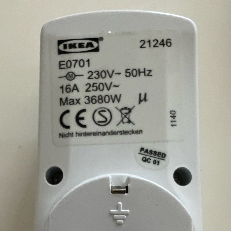 4 st IKEA 21246 Uttag med timer