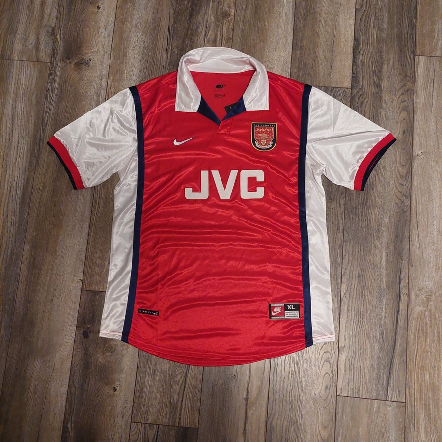 Arsenal fotbollströja 1998/1999 replica, storlek XL