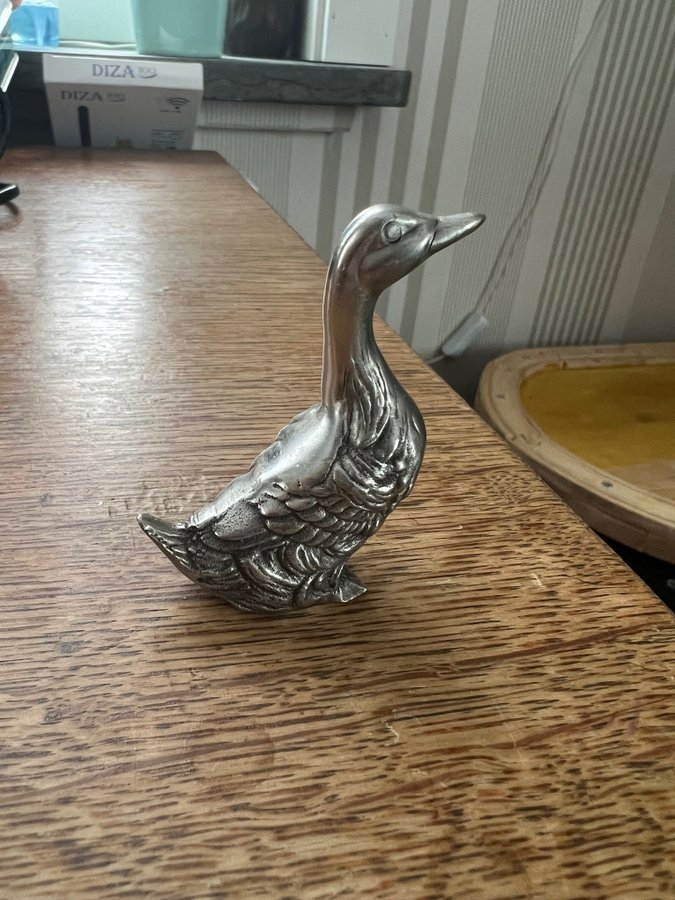 Pewter figurin gås