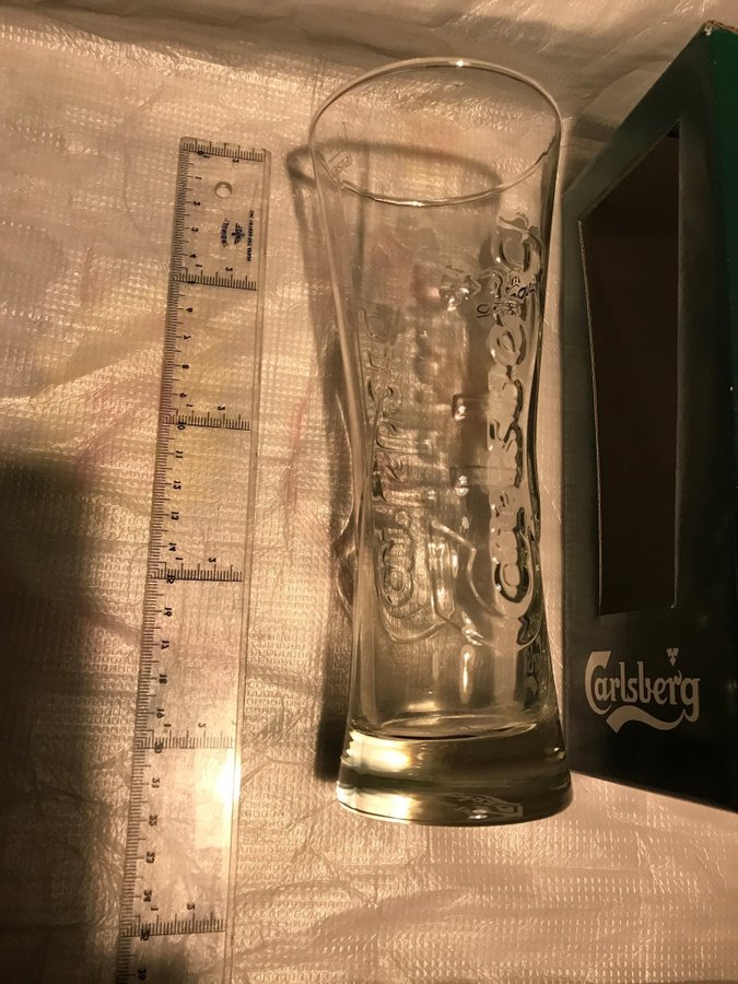 Ett öl glas från Carlsberg