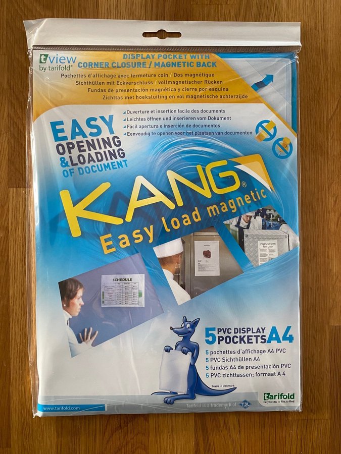 Tarifold KANG Easy Load Magnetic - 5 pvc display pockets A4