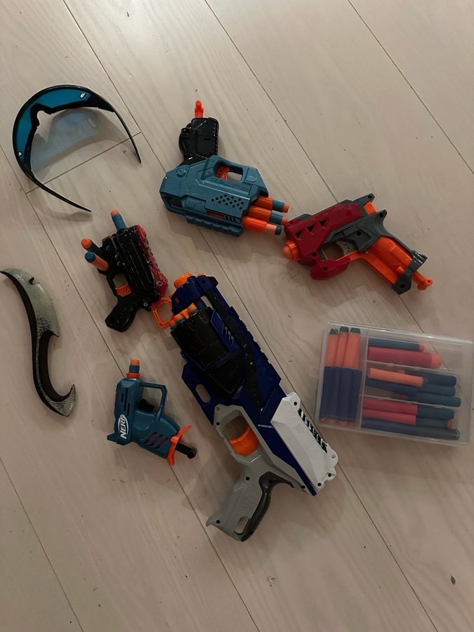 Nerf-set med tillbehör