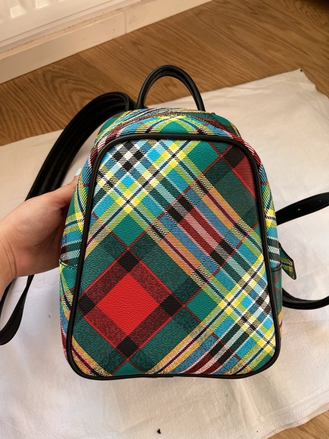 Like New Vivienne Westwood Anglomania Backpack Plaid Multicolor