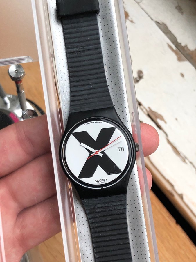 NOS Swatch X-Rated GB406 AG 1987