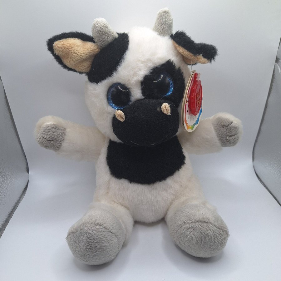 Keel Toys Sparkle Eyes Cow Plush Toy