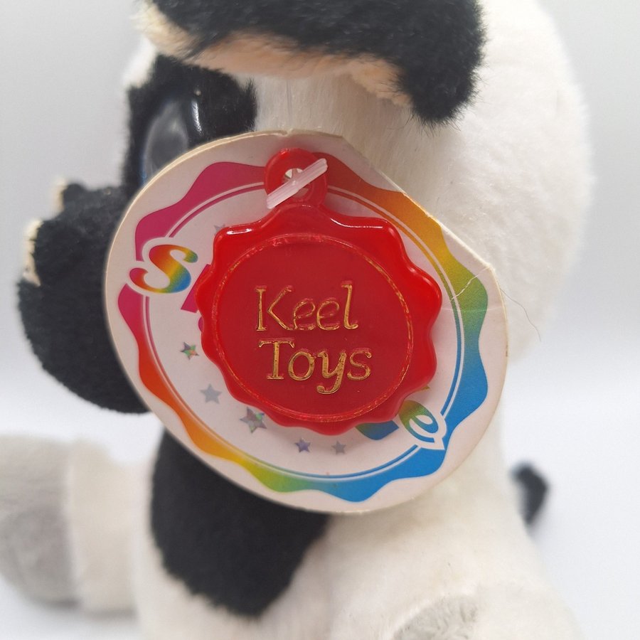 Keel Toys Sparkle Eyes Cow Plush Toy