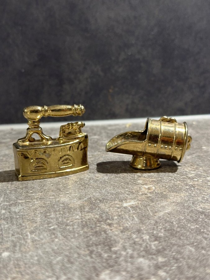 Vintage Gamla Miniatyr-samling Mässing föremål