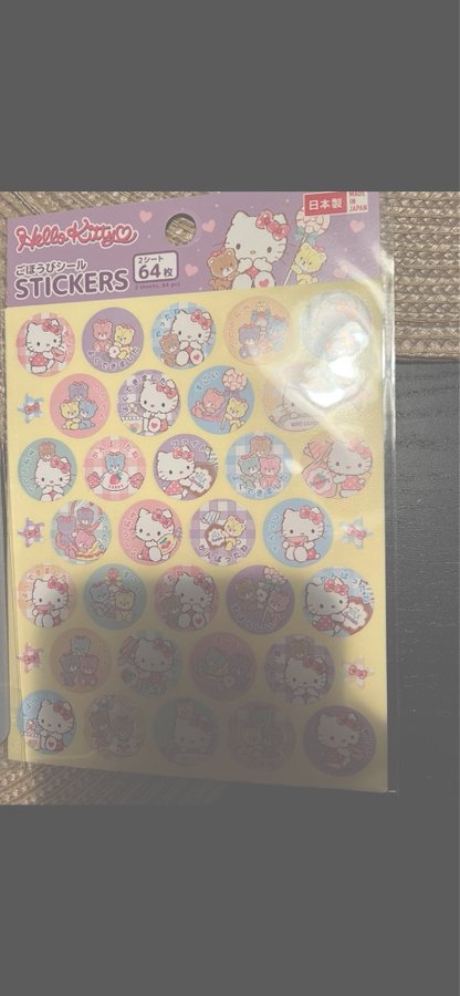 Hello Kitty klistermärken 64 st Sanrio från Japan