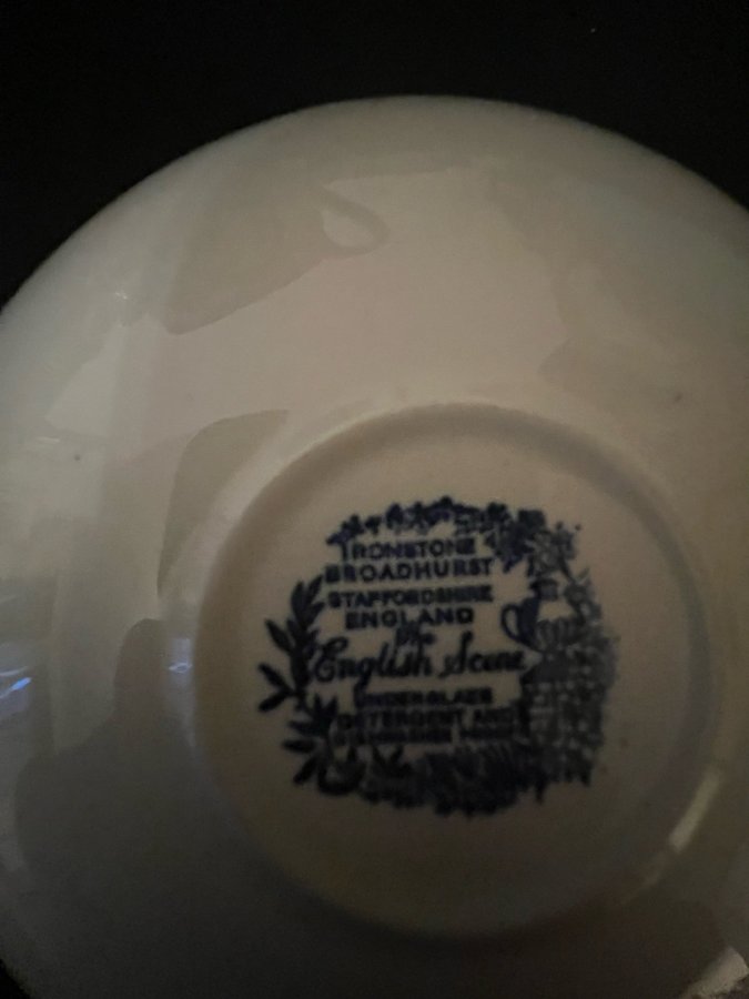 Ironstone Broadhurst English Scene Porslin