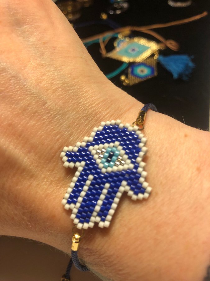 Evil Eye Hamsa armband