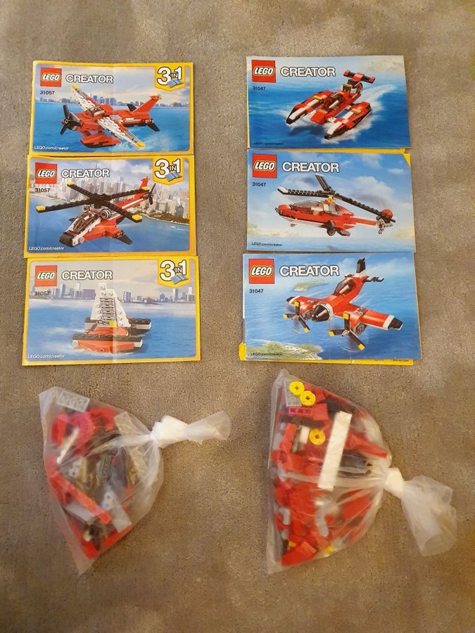 LEGO Creator 3-i-1 set 31047 och 31057