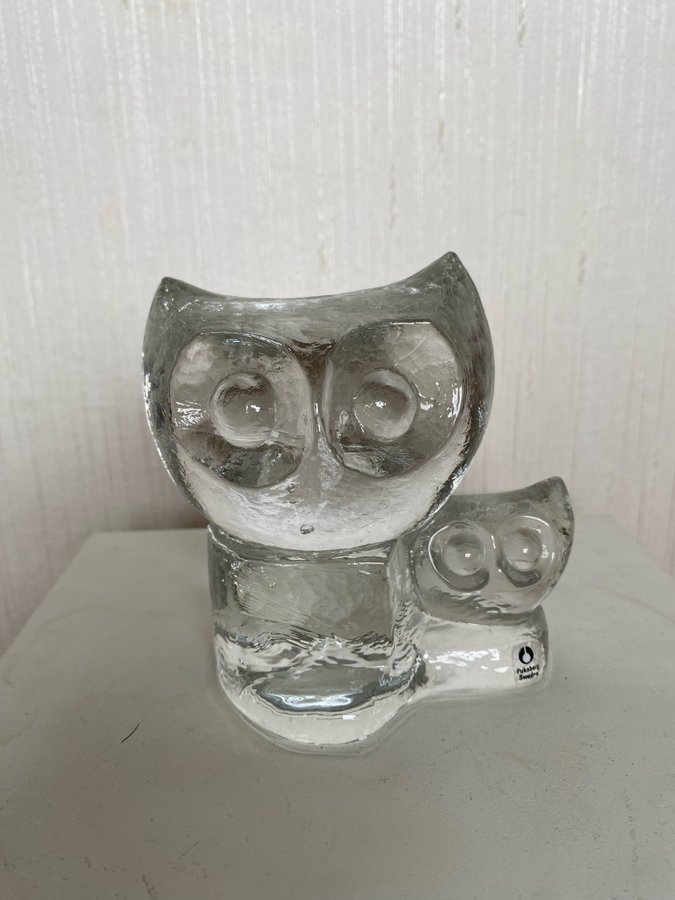 Glasfigur Ugglor