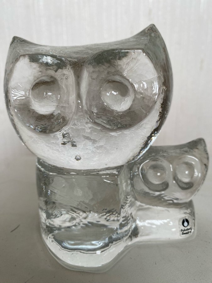 Glasfigur Ugglor