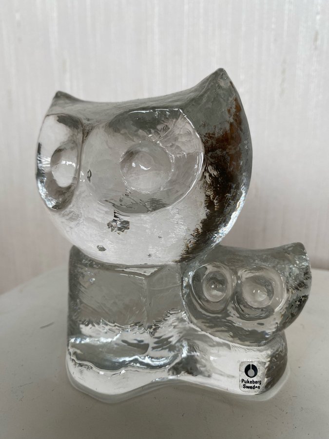 Glasfigur Ugglor